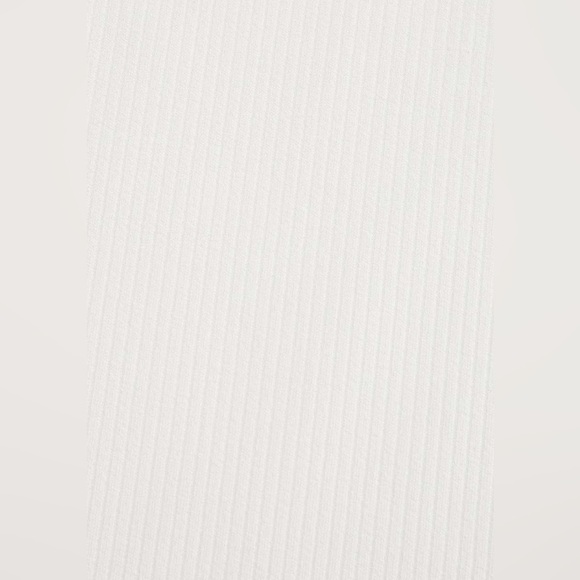 NWOT Lululemon Ribbed Softstreme Zip-Leg High-Rise Cropped Pants 25" Bone - Picture 5 of 7